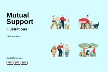 Mutual Support Illustration Pack