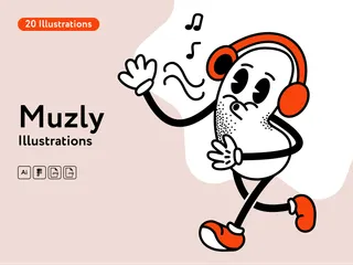 Muzly Illustrationspack