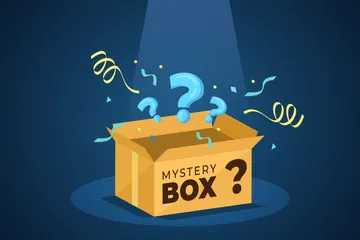 Mysteriöse Schachtel Illustrationspack