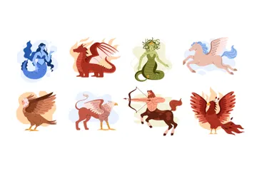 Mythical Creatures Illustration Pack