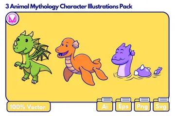 Mythologie animale Pack d'Illustrations