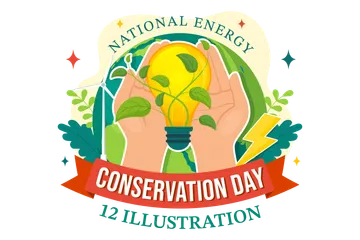 National Energy Conservation Illustration Pack