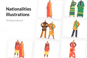 Nationalities Illustration Pack