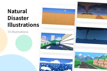 Natural Disaster Illustration Pack