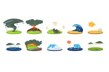 Natural Disasters Illustration Pack