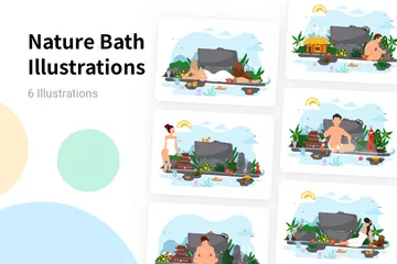 Nature Bath Illustration Pack
