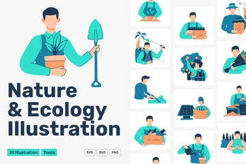 Nature & Ecologie Illustration Pack