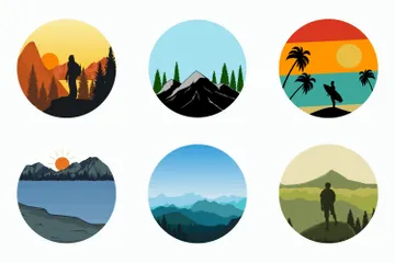 Nature Retro Vintage Illustration Pack