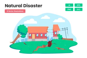 Naturkatastrophe Illustrationspack