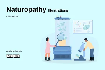 Naturopathie Pack d'Illustrations