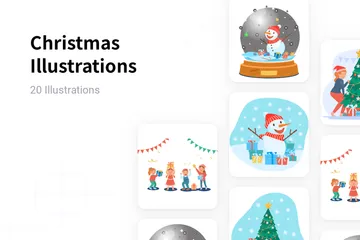 Navidad Paquete de Ilustraciones
