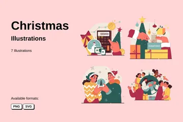 Navidad Paquete de Ilustraciones