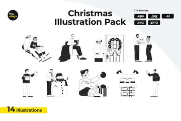 Navidad Paquete de Ilustraciones