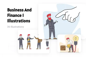 Negócios e Finanças 1 Pacote de Ilustrações