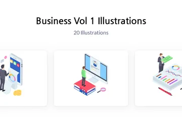 Negócios Vol 1 Pacote de Ilustrações