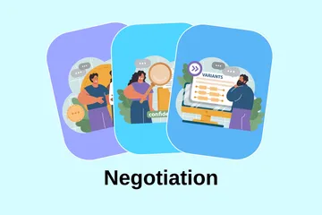 Negotiation Illustration Pack