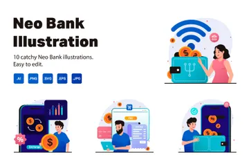 Neo Bank Illustration Pack