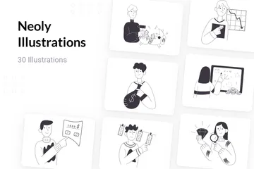 Neoly Illustration Pack