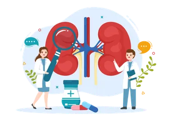 Nephrologe Illustrationspack