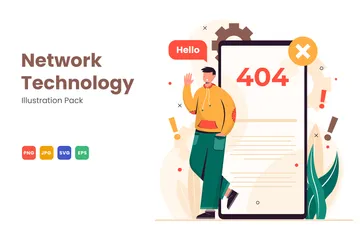 Network And Technology Illustration Pack