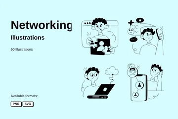 Networking Illustration Pack