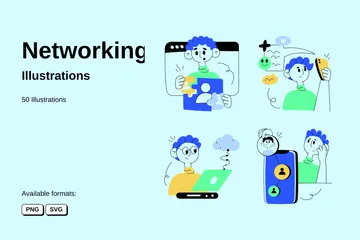 Networking Illustration Pack