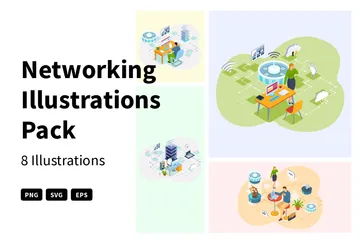 Networking Illustration Pack