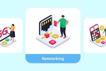 Networking Illustration Pack