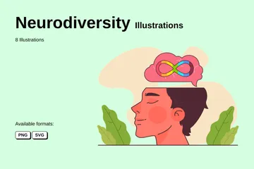 Neurodiversidad Illustration Pack