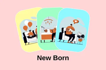 New Born Illustration Pack