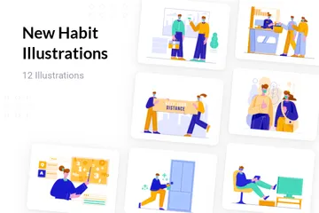 New Habit Illustration Pack