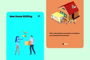 New House Shifting Illustration Pack