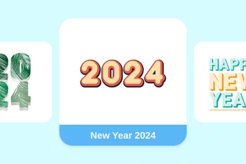 New Year 2024 Illustration Pack