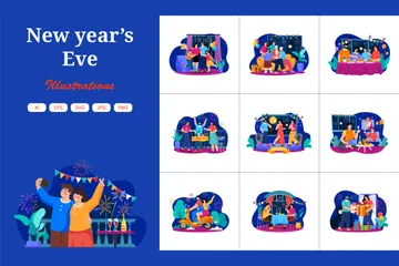 New Year’s Eve Illustration Pack