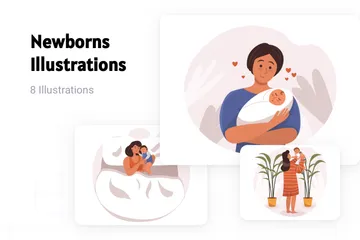 Newborns Illustration Pack
