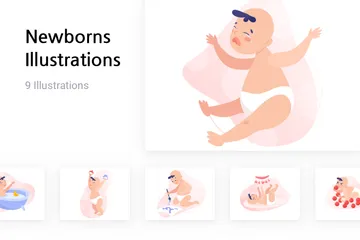 Newborns Illustration Pack