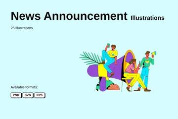 News Announcement Illustration Pack