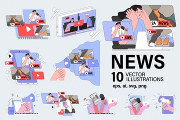 NEWS Illustration Pack