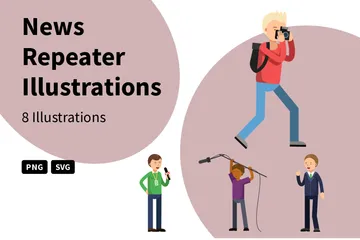 News Repeater Illustration Pack
