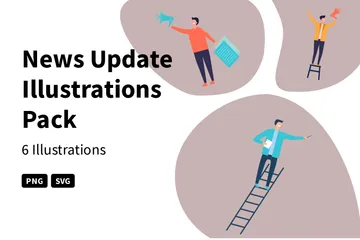 News Update Illustration Pack