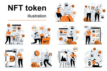 NFT Token Illustration Pack
