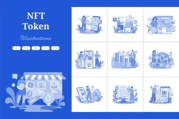 NFT Token Illustration Pack