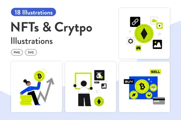 NFTs Pacote de Ilustrações