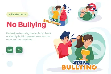 No Bullying Illustration Pack