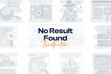 No Result Found Illustration Pack