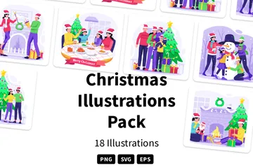Noël Pack d'Illustrations
