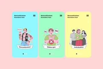 Non-conformisme Pack d'Illustrations