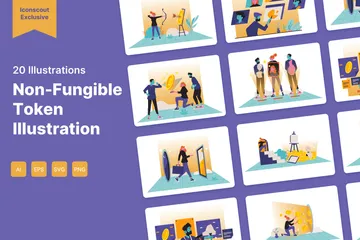 Non-Fungible Token Illustration Pack