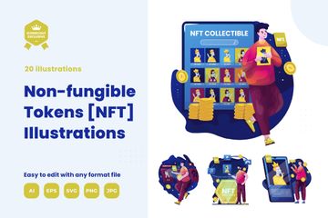 Non-Fungible Tokens Illustration Pack
