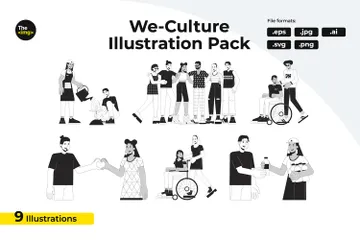 Nós Culturamos Illustration Pack